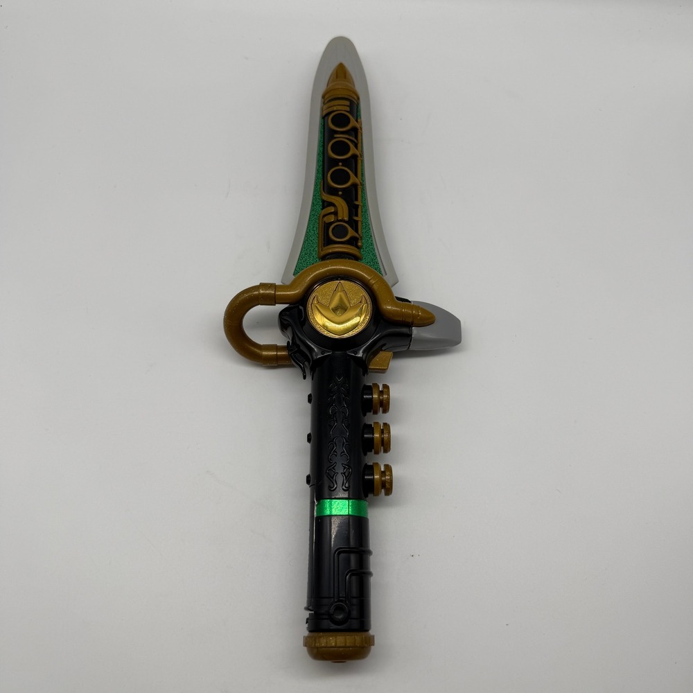Bandai Dragon Dagger Power Rangers Kids Black Gold Green 1994 Vintage Toy TESTED